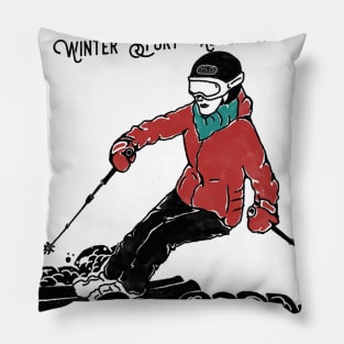 Snowboarding Sport Pillow