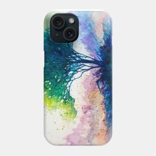 Green blue Tree Phone Case