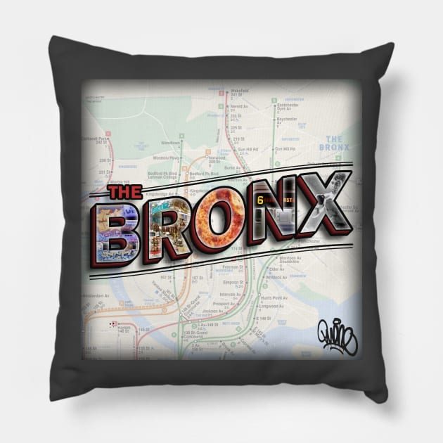 The Bronx Pillow by qu_one