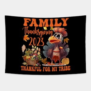 Family Thanksgiving 2023 Thankful For My Tribe Tapestry