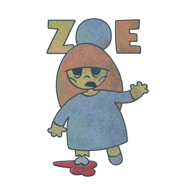 Zoe - the cute little zombie girl ... slightly more decayed by BrownWoodRobot