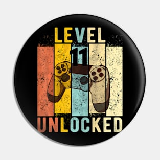 11th Birthday Level 11  Video Pin