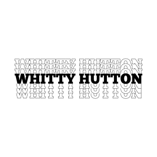 Whitty Hutton Repeated Text T-Shirt