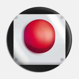 Big Red Button Pin