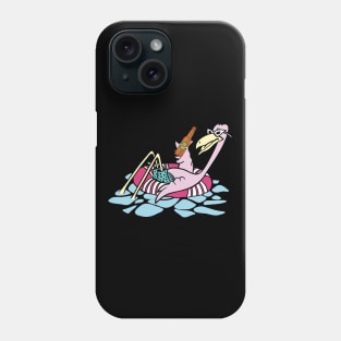 'Beer Lover Flamingo' Funny Flamingo Bird Phone Case