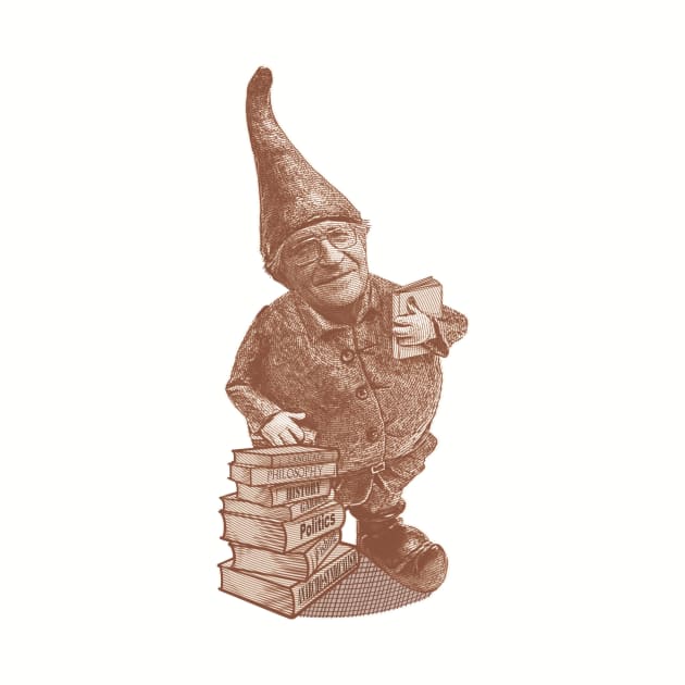 GNOME CHOMSKY- Linguistic Genius and gardener by IceTees