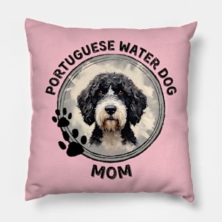 Portuguese Water Dog Portie Mom Dog Breed Lover Portrait Pillow