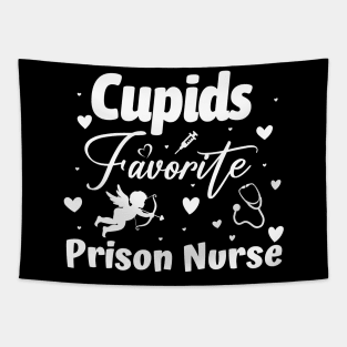 Cupid’s Favorite Poison Nurse | Valentine's Day Nurse Gift | Funny Nurse Humor | Toxic Love & Caregiver Design Tapestry
