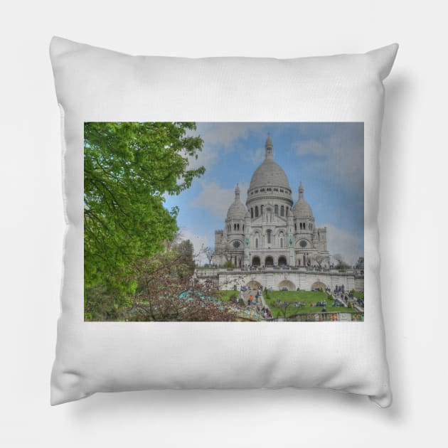 Sacre Couer 2018 Pillow by Michaelm43