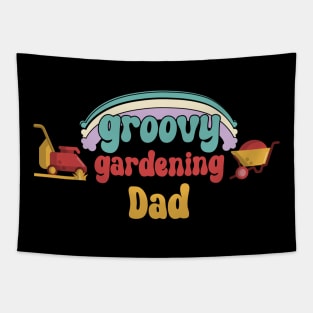 Groovy gardening Dad t shirt design Tapestry