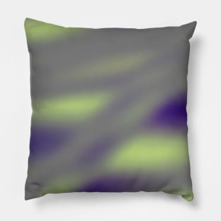 blue yellow white abstract texture art Pillow