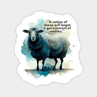 A nation of SHEEP. Magnet