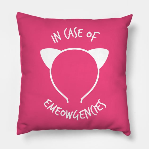 In case of Emeowgencies Pillow by Federation Skum Kosplay