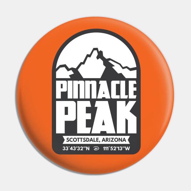 Pinnacle Peak (Sunset) Pin by dhartist