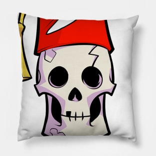 Skull w/ Fez + Conspirinormal Logo Pillow