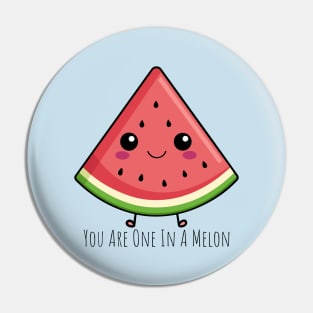 You Are One In A Melon: Sweet Watermelon Pun Apparel | PunnyHouse Pin