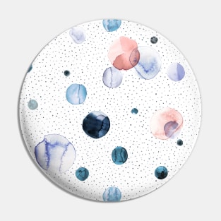 Speckled watercolor dots Pin