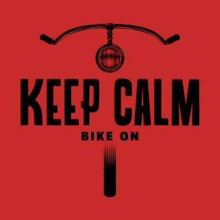 Keep calm bike on T-Shirt