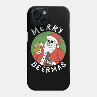 Merry Beermas Black Phone Case