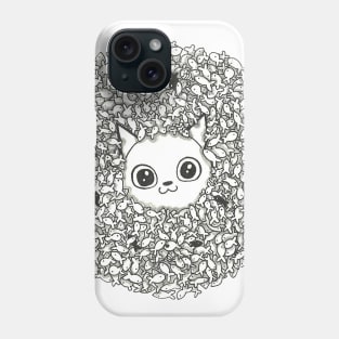 Cat and fish Phone Case