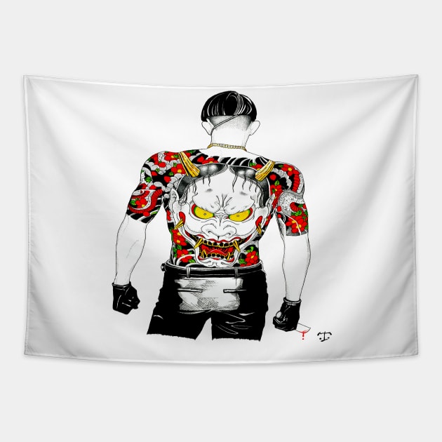 Goro Majima Tapestry by tristan.r.rosenkreutz