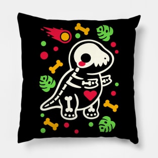 Tyrannosaurus rex skeleton Pillow