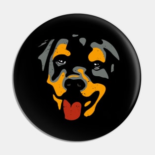 Rottweiler Head Dog Lover Pet Dogs Owner Pin