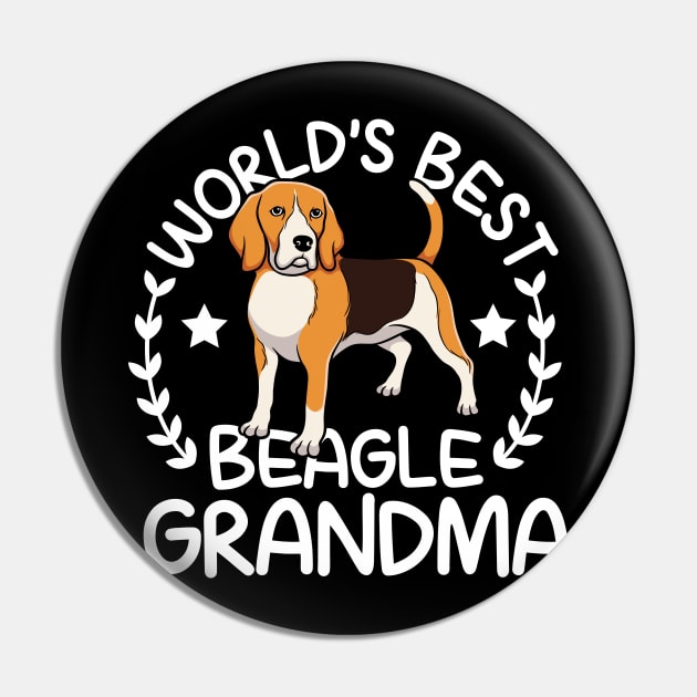 World's Best Beagle Grandma Pin by AngelBeez29