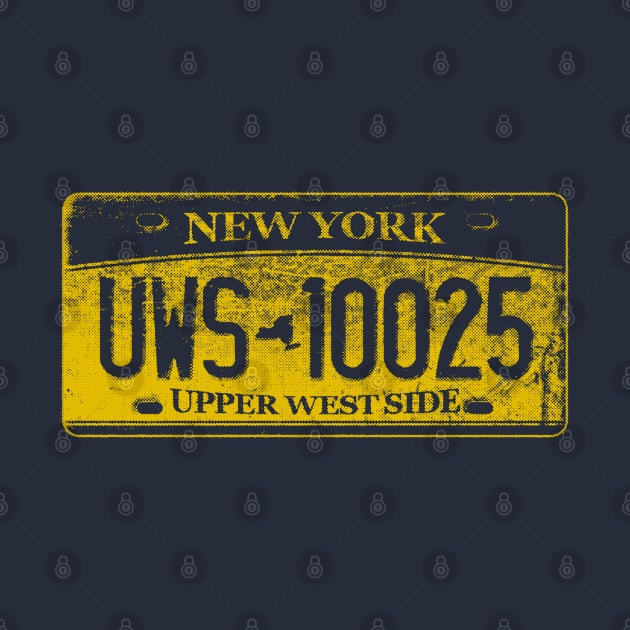 Upper West Side Zip Code 10025 (New York License Plate) by UselessRob