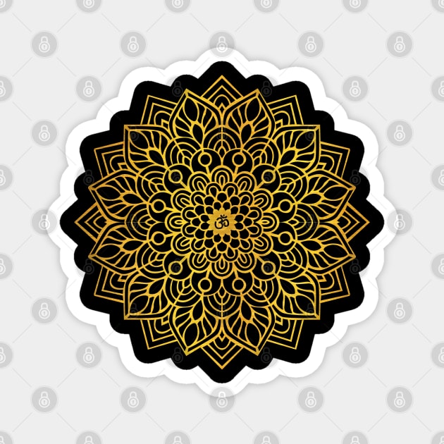 Mandala Ganesh Yoga Magnet by JDaneStore