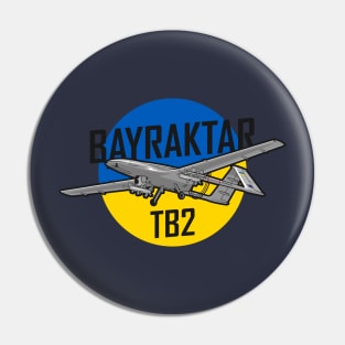 Blue Yellow Ukraine Bayraktar Drone Pin