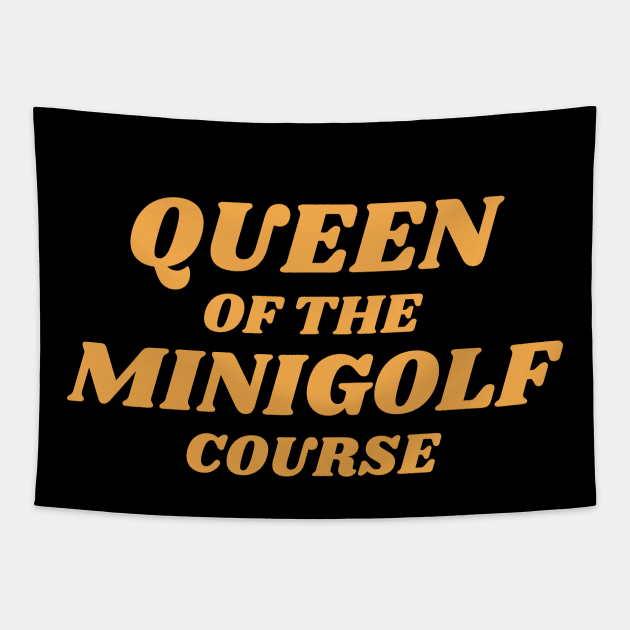 Queen Of The Minigolf Course Tapestry by Teqball Store