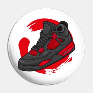 AJ 4 Retro Red Thunder Sneaker Pin