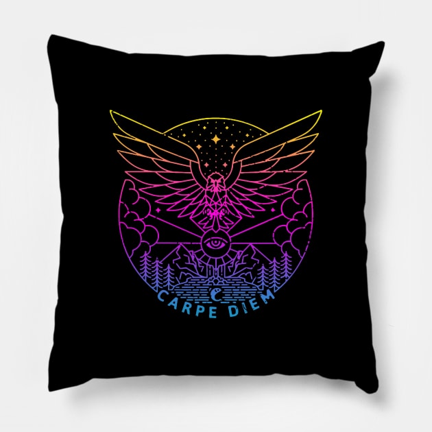 Carpe Diem Pillow by mauramadhan