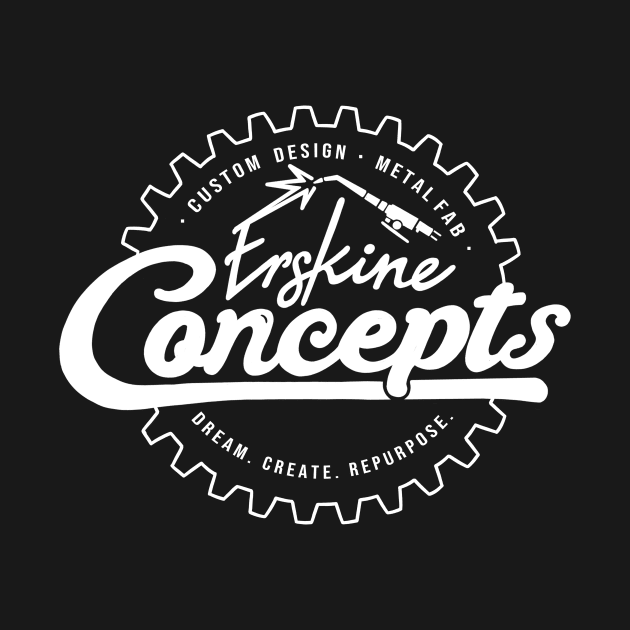 EC Tee - white logo by ErskineConcepts
