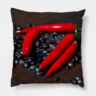 Hot Chili and Coffee Beans Pillow