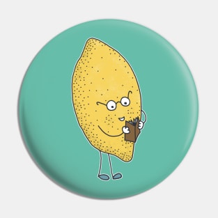 Lemon Nerd Pin