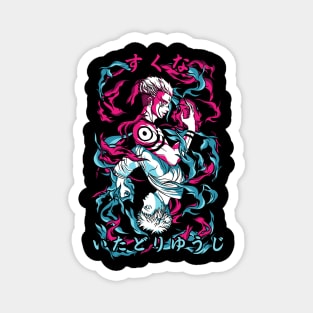 Jujutsu Kaisen Sukuna vs Gojo Showdown Art Magnet