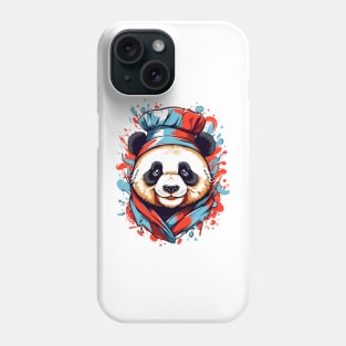 Cute panda chef. Portrait. Phone Case