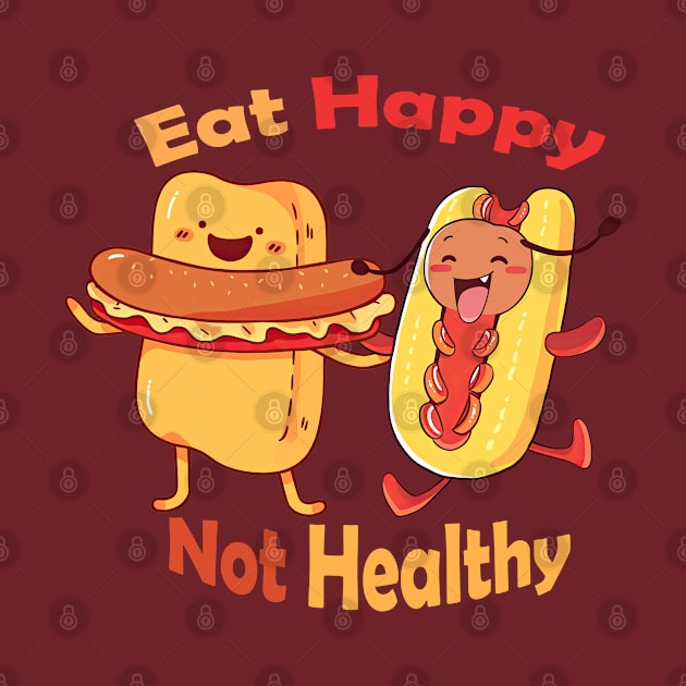 Happy food characters by Sara-Design2