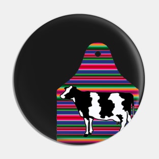 Serape Ear Tag - Holstein - NOT FOR RESALE WITHOUT PERMISSION Pin