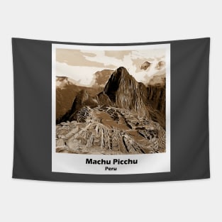 South America Machu Picchu Peru T-Shirt Sephia Tapestry