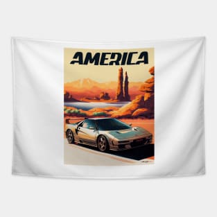 America Honda NSX Travel Art Poster Tapestry