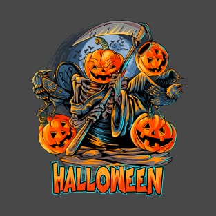 Halloween Season Scary Pumking Evil T-Shirt