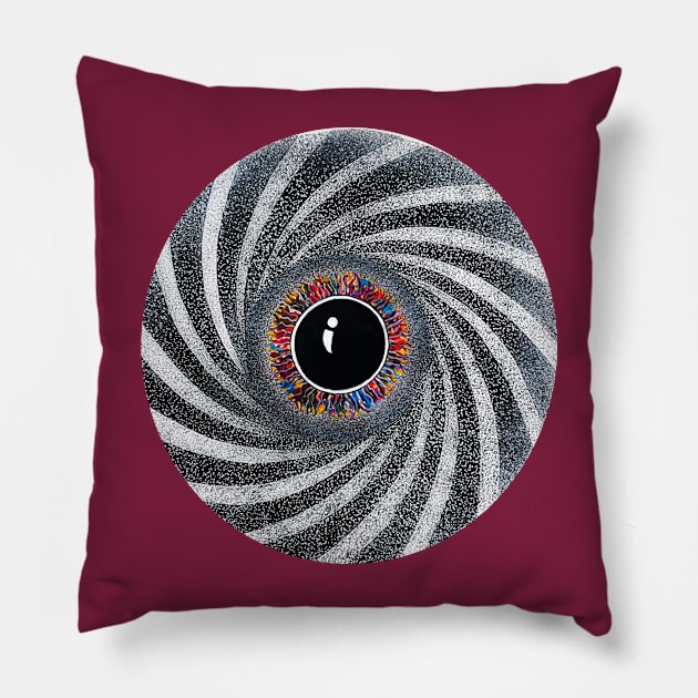 "The Inward Spiral" Pillow by SeanKalleyArt