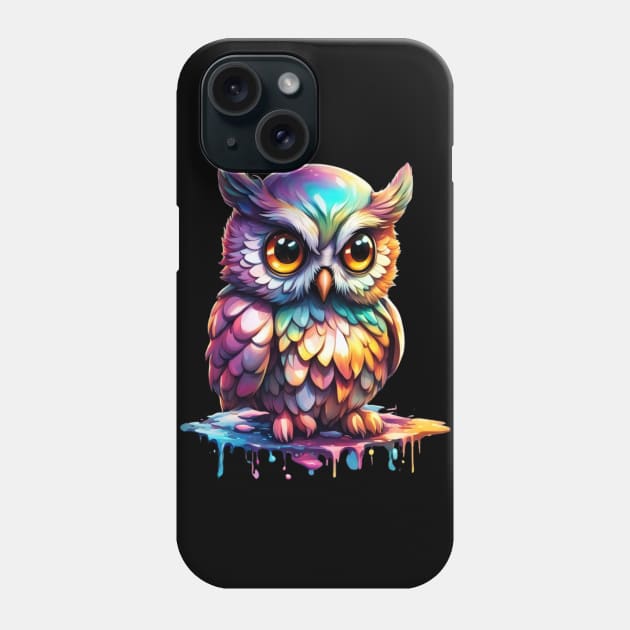 Magical Holographic Owls: Drippy Phone Case by Wanderer Bat