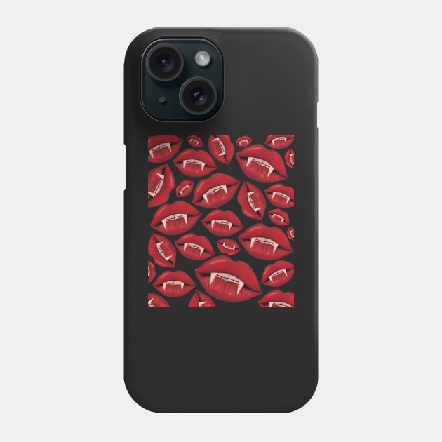 Fangs Phone Case by halideO