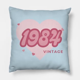 Vintage 1984 Heart Pillow