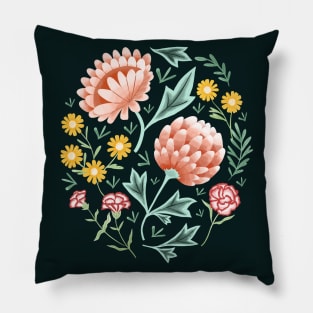 Victorian Floral Pillow