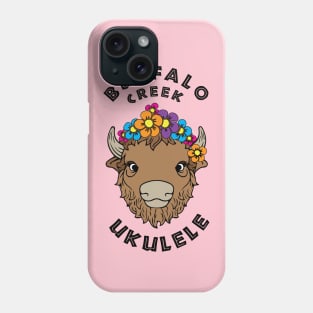 Buffalo Creek Ukulele T-Shirt_Black Text Phone Case